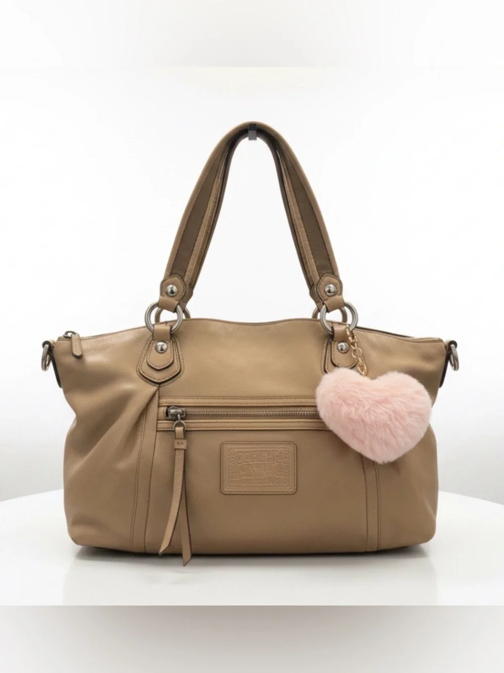Coach Poppy Champagne Gold Leather Rocker Satchel Y2K Legacy Lined Style 16285